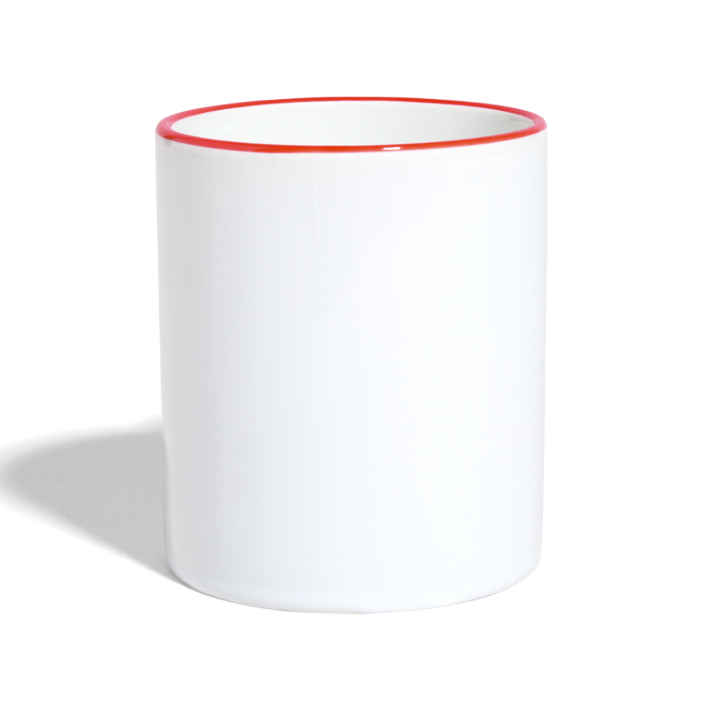 Contrasting Mug - white/red