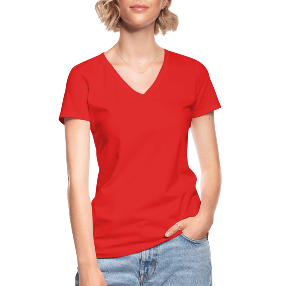 Classic Women’s V-Neck T-Shirt - red