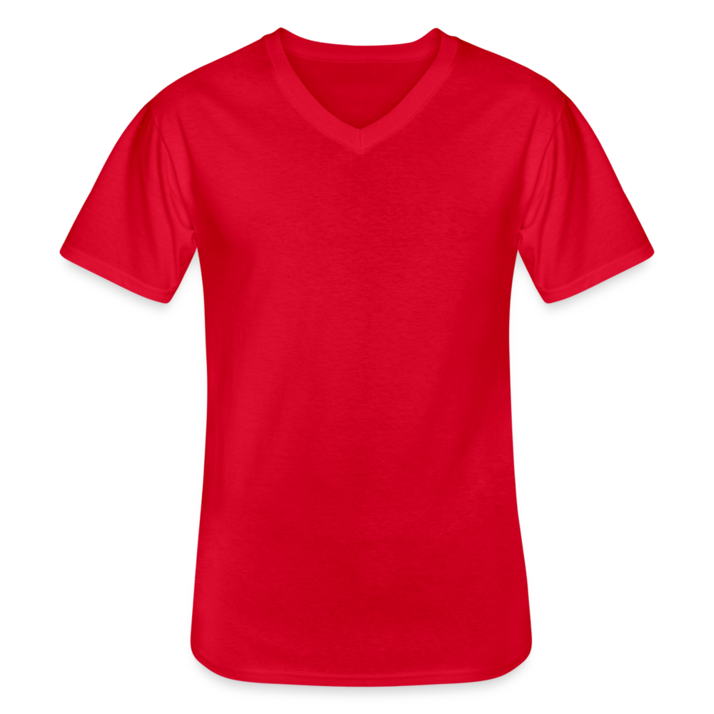 Men's V-Neck T-Shirt - red