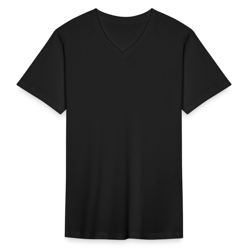 Men's Organic V-Neck T-Shirt - black