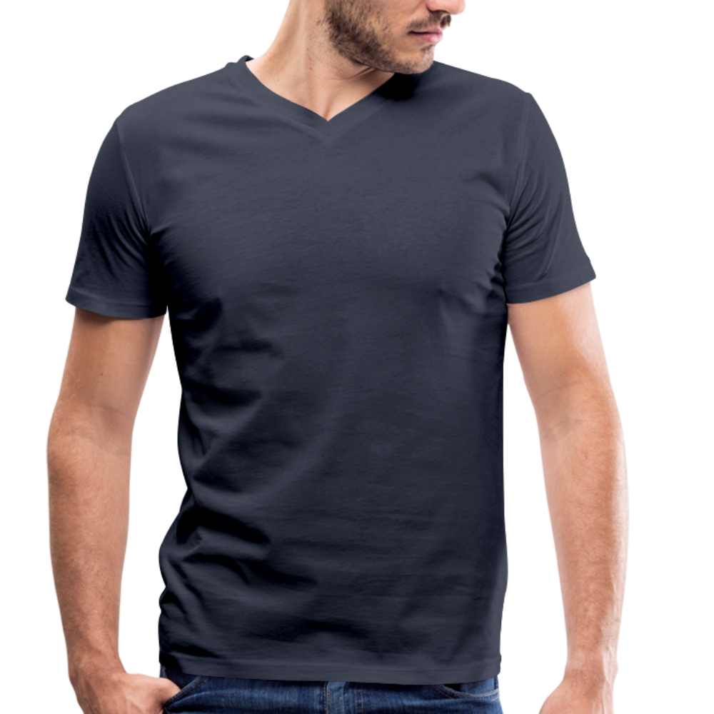 Men's Organic V-Neck T-Shirt - navy