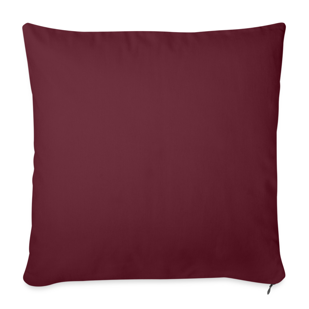 Sofa pillowcase 17,3'' x 17,3'' (45 x 45 cm) - burgundy