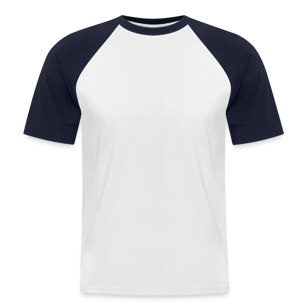 Men’s Baseball T-Shirt - white/navy