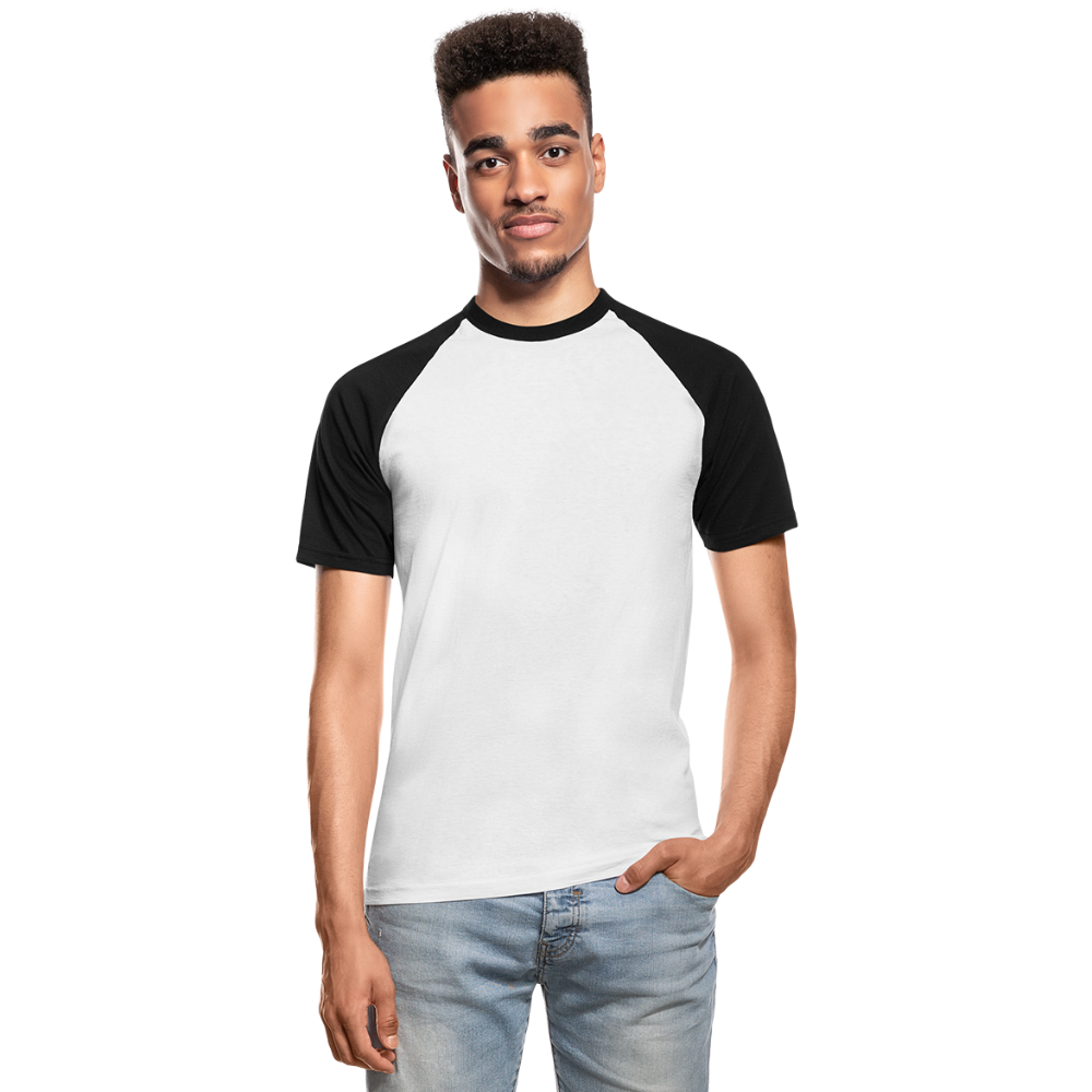 Men’s Baseball T-Shirt - white/black