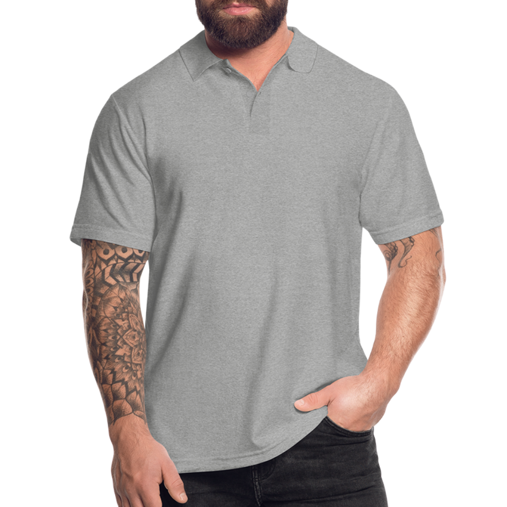 Men's Polo Shirt - heather grey