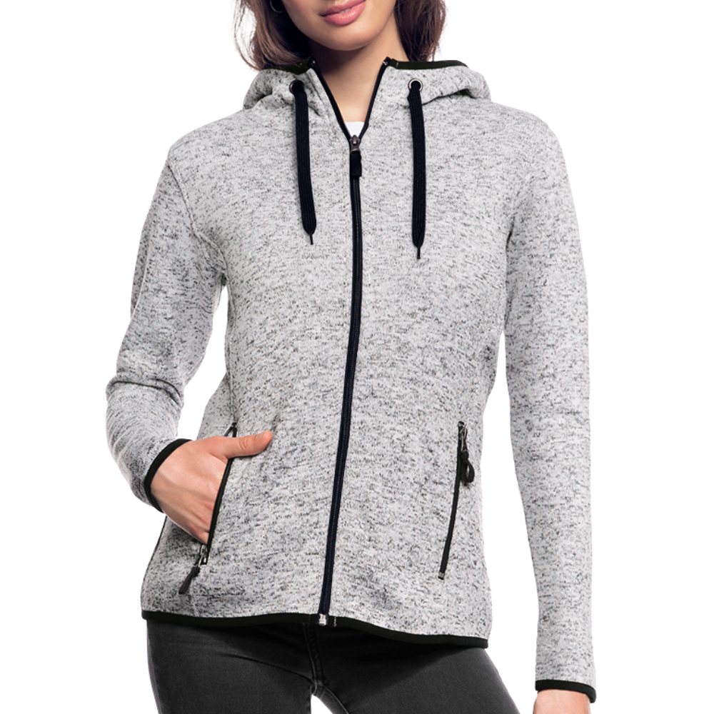 Women’s Hooded Fleece Jacket - light heather grey